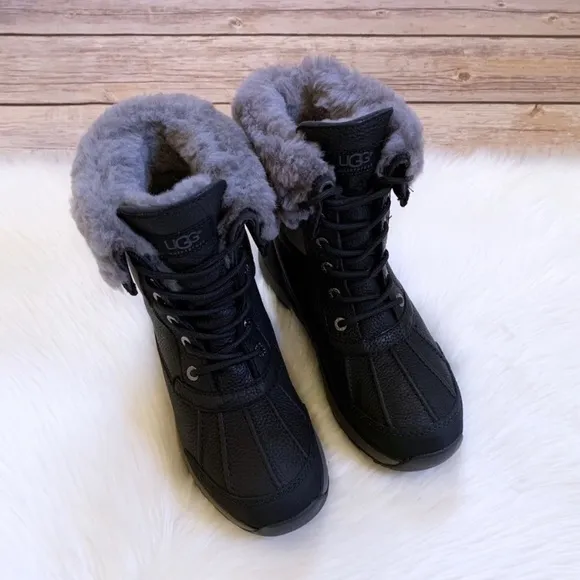 UGG Women’s Adirondack III Black Waterproof Boots