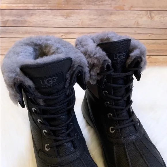 UGG Women’s Adirondack III Black Waterproof Boots