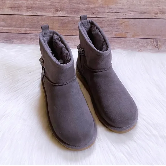 UGG Women’s Classic Mini Chains Shade Suede Boots