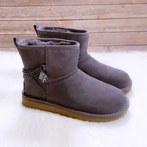 UGG Women’s Classic Mini Chains Shade Suede Boots