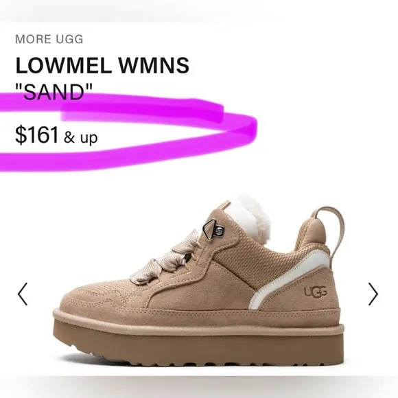 Ugg Womens Lowmel Boots/Shoes/Sneakers  | Color: Sand | NEW/NIB!! 🤎🤎