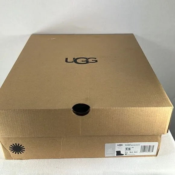 UGG Classic Weather Hiker Hi Black Boots size 7.5