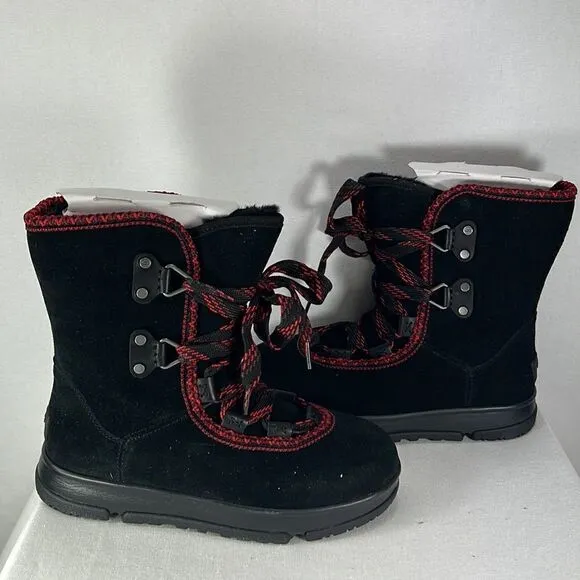 UGG Classic Weather Hiker Hi Black Boots size 7.5