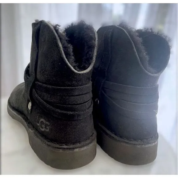 UGG Pasqual Winter Shearling Suede Boots Size 5