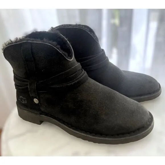 UGG Pasqual Winter Shearling Suede Boots Size 5