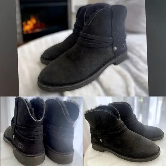 UGG Pasqual Winter Shearling Suede Boots Size 5