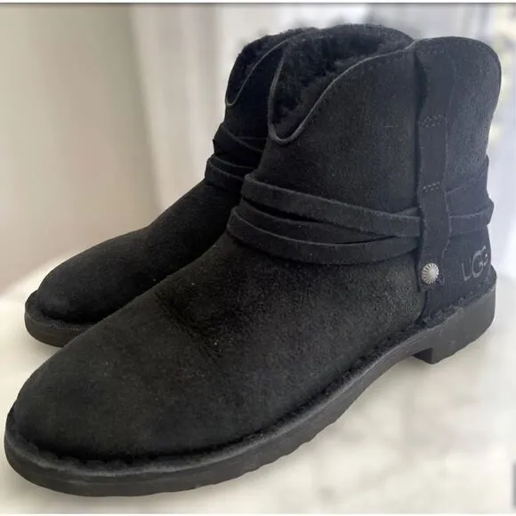 UGG Pasqual Winter Shearling Suede Boots Size 5