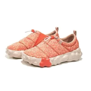 UIN Women's Camping Shoes Wide Toe Chunky Sneaker (Toledo 6- Loquat Yellow)