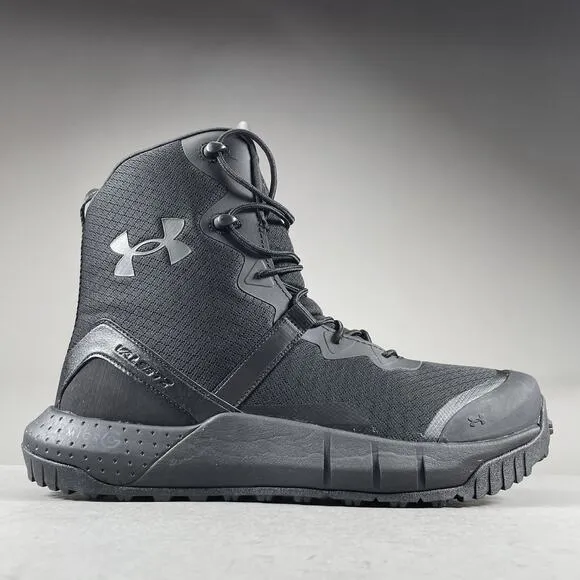 Under Armour Micro G Valsetz Mid Men’s 11 Triple Black Tactical Boots Waterproof