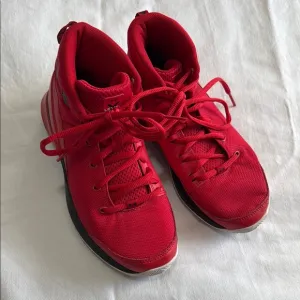 Under Armour Red High-Top Basketball Shoes, 5