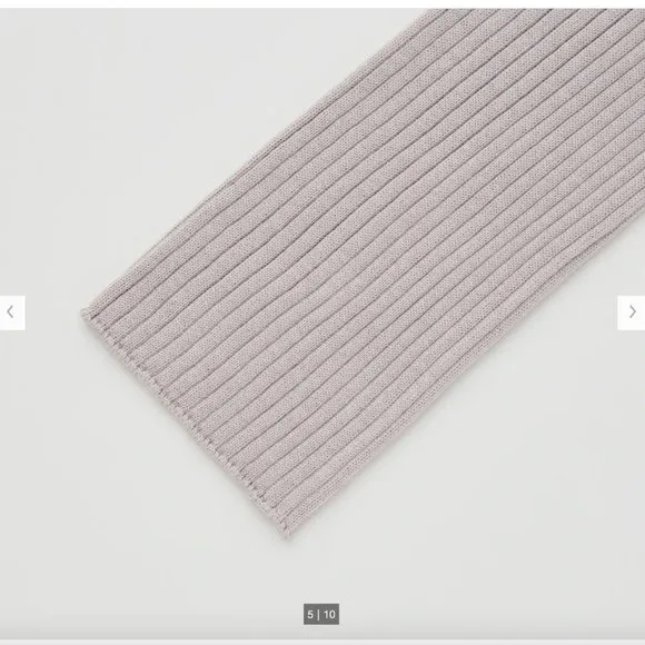 Uniqlo 3D Knit Ribbed Boat Neck Sweater