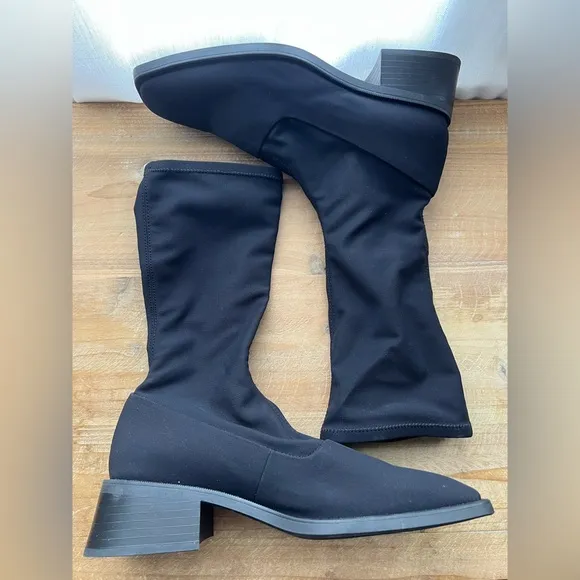 Vagabond Ansie Black Synthetic Stretch Boot Women’s Size 40