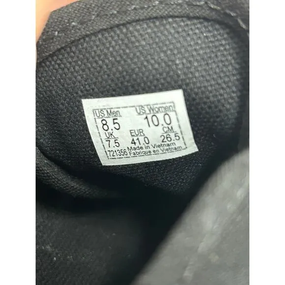 Vans Authentic Unisex Sneaker Black/Rubber Color Size M 8.5 / W 10