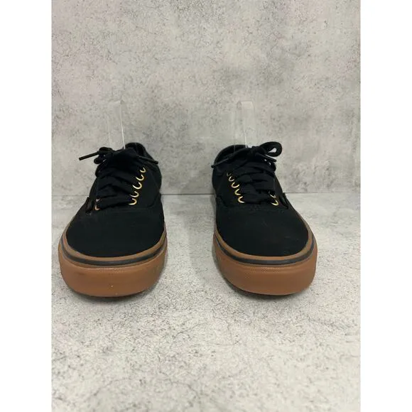 Vans Authentic Unisex Sneaker Black/Rubber Color Size M 8.5 / W 10