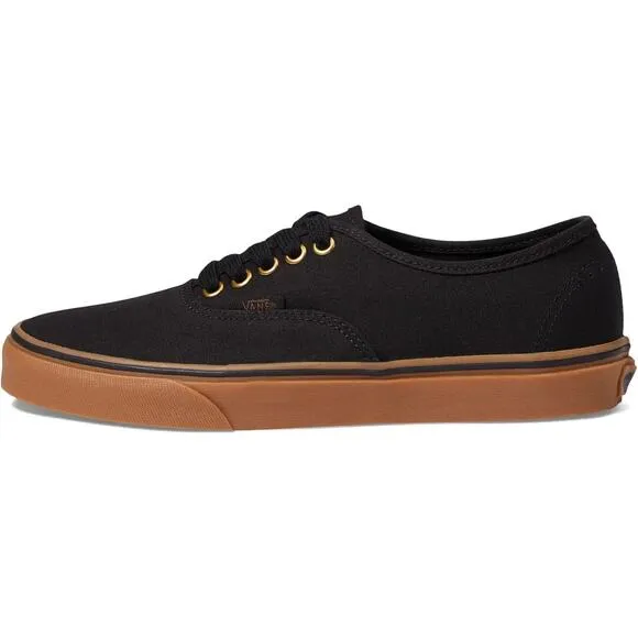 Vans Authentic Unisex Sneaker Black/Rubber Color Size M 8.5 / W 10