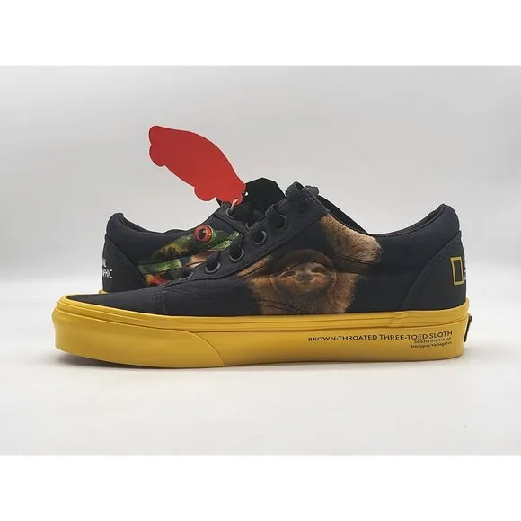 Vans National Geographic Animals Wom Size 5.5 Old Skool Skateboarding Shoes