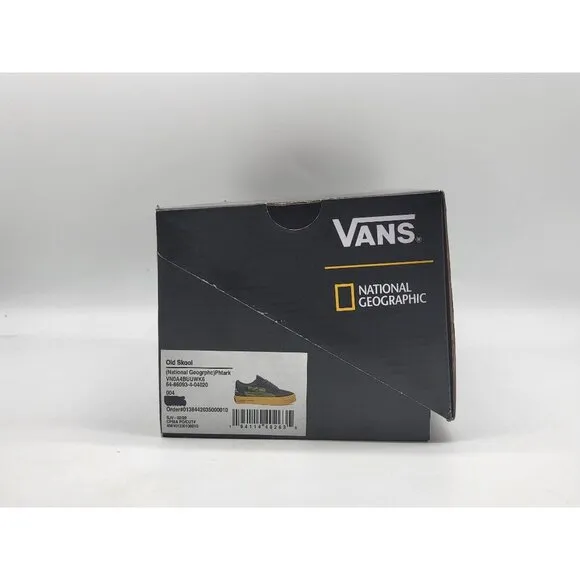 Vans National Geographic Animals Wom Size 5.5 Old Skool Skateboarding Shoes