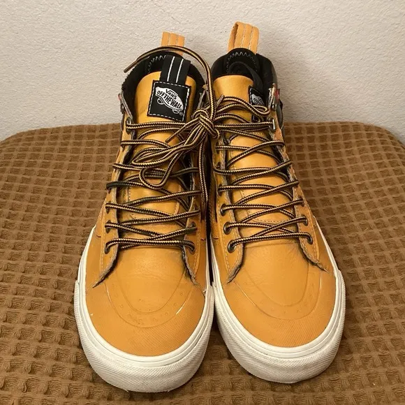 Vans Sneaker MTE 2 Sk8-Hi Men 6.5 Wmns 8 Black Yellow All Weather Hiking Boots