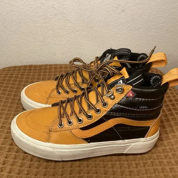 Vans Sneaker MTE 2 Sk8-Hi Men 6.5 Wmns 8 Black Yellow All Weather Hiking Boots
