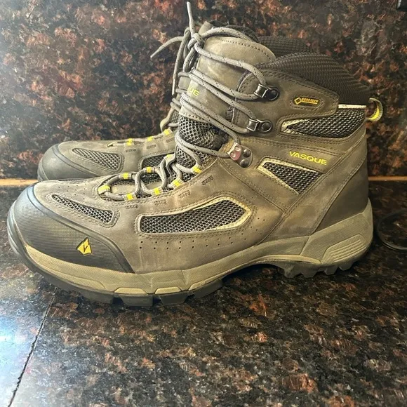 Vasque Breeze LT Gore-Tex GTX Hiking Boots 7480M Mid Gray Black Mens Size 14 M