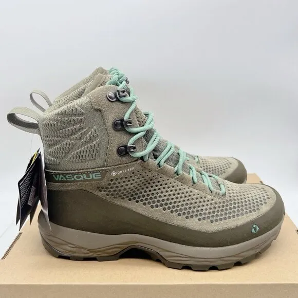 Vasque Torre at GTX Womens US 8.5 Hiking Shoes Sage Vert Waterproof Lace Up