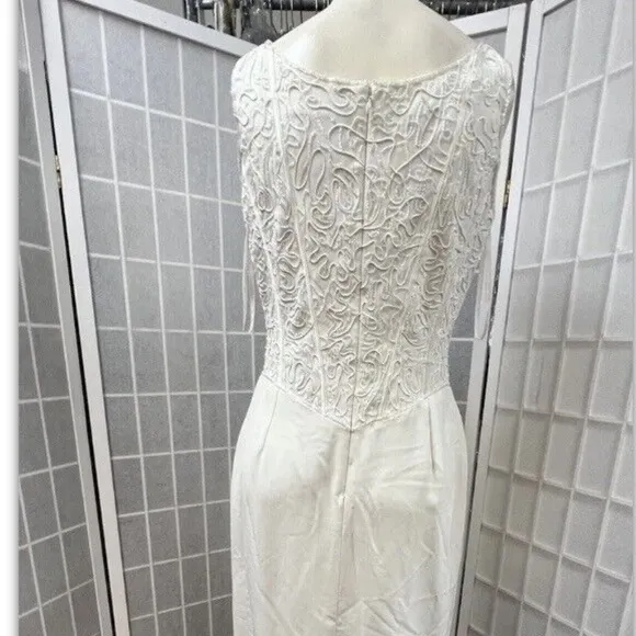 Venezia, Woman, Wedding dress,Ivory,Size S,Long,Sleeveless,Embroidered bead.!