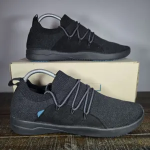 Vessi Cityscape Classic Mens Size 10 Lace Up Waterproof Shoes Storm Black Black