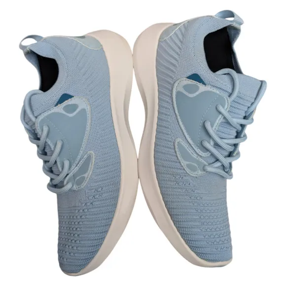 Vessi Everyday Move Sky Blue White Waterproof Dyma-Tex Lace Up Sneaker Womens 6