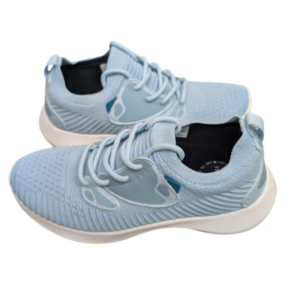Vessi Everyday Move Sky Blue White Waterproof Dyma-Tex Lace Up Sneaker Womens 6