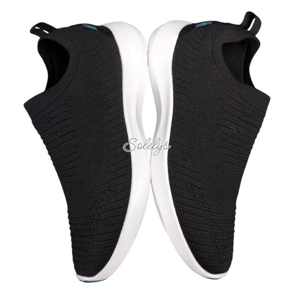 Vessi Everyday Move Slip On Onyx Black White Waterproof Dyma-Tex Sneaker Women 8