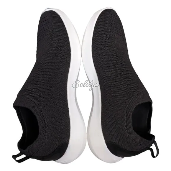 Vessi Everyday Move Slip On Onyx Black White Waterproof Dyma-Tex Sneaker Women 8
