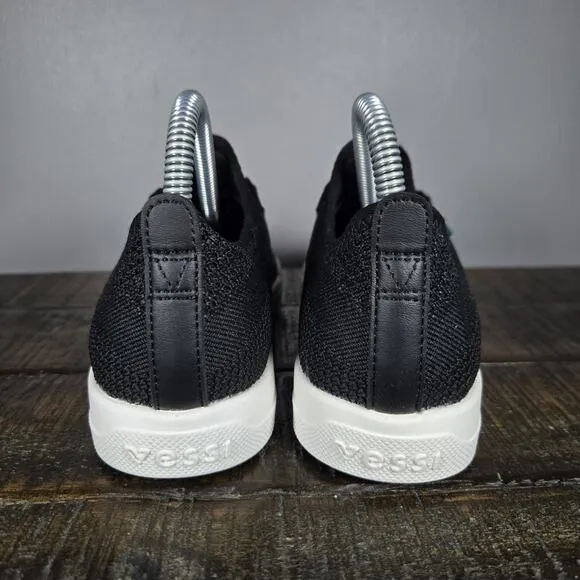 Vessi Weekend Sneaker Kids Size J2 Waterproof Shoes Sneakers Black White