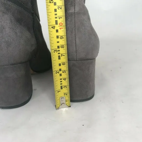 Via Spiga Suede Vero Cuoio Ankle Boots Block Heels