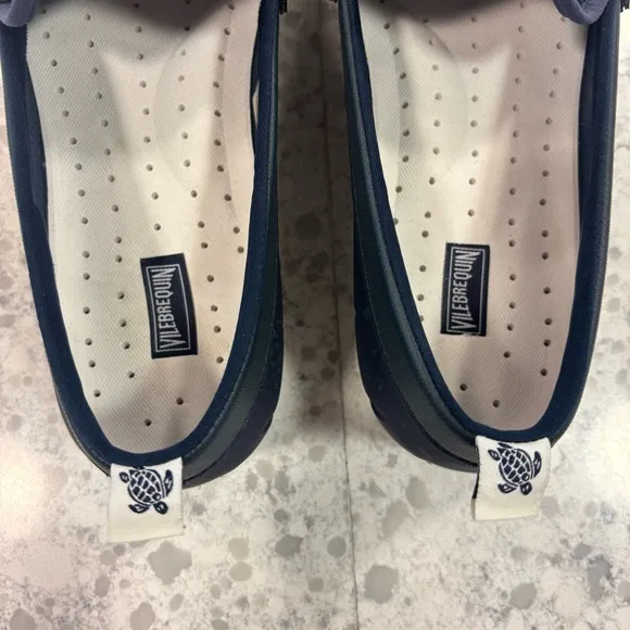 VILEBREQUIN Men’s Solid Waterproof Shoes In Navy Blue, Size 9