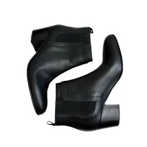 VINCE Boots 8.5 M Black Hallie Leather Ankle Chelsea Bootie Women’s NIB