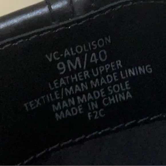 Vince Camuto NWOT Alolison Mid-Calf  heeled boots  leather size 9 Black