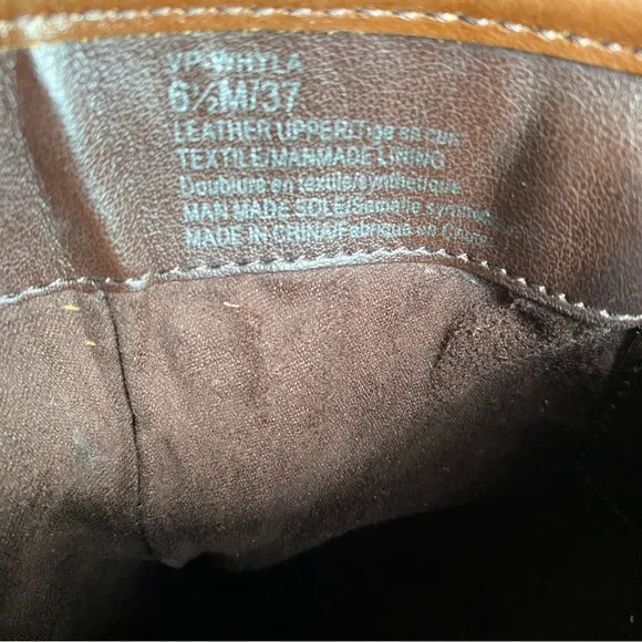 Vince Camuto Wyla Boots Leather Brown Midcalf Women’s Size 6.5