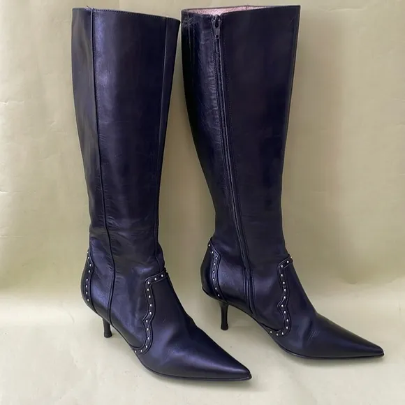 Vintage black Michael Kors all leather boots