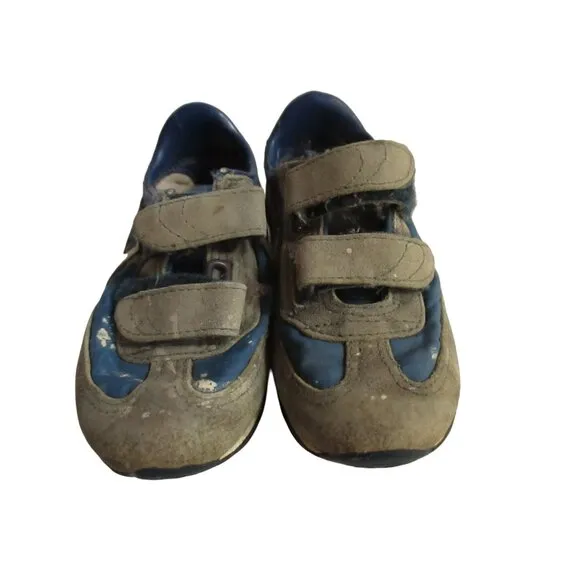 Vintage Boys Nike Toddler Shoes Sneakers Waffle Velcro 1983 Sz 9 831101KC6 Blue