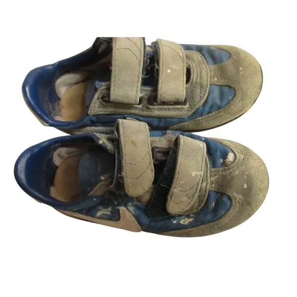 Vintage Boys Nike Toddler Shoes Sneakers Waffle Velcro 1983 Sz 9 831101KC6 Blue