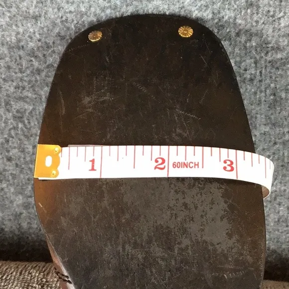 Vintage Brown Leather Mary Jane Shoes with Buckle USA Made