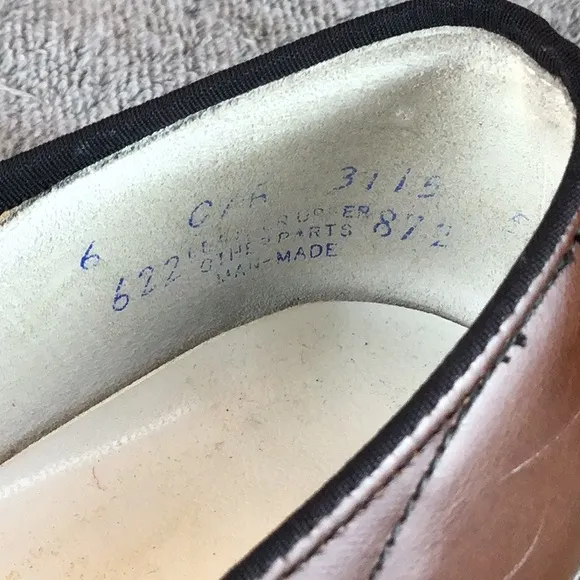 Vintage Brown Leather Mary Jane Shoes with Buckle USA Made