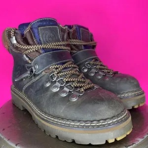 Vintage Candie's Leather Lug Sole Hiking Boot Sz 7.5