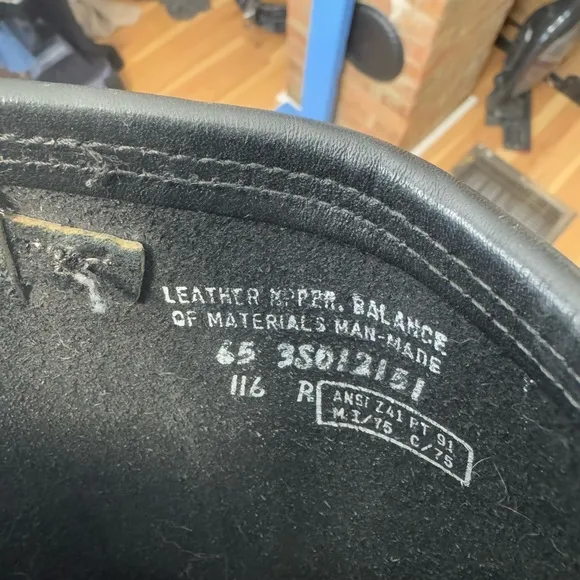 Vintage Carolina Black Leather Engineer Motorcycle Boots