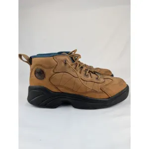 Vintage Converse All Star Boots Mens 7 Women's 9 Brown Leather Lace Up