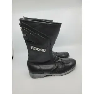 Vintage Fieldsheer Black Motorcycle Biker Boots Size 7 Needs Insoles