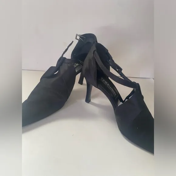Vintage Giorgio Armani satin heels