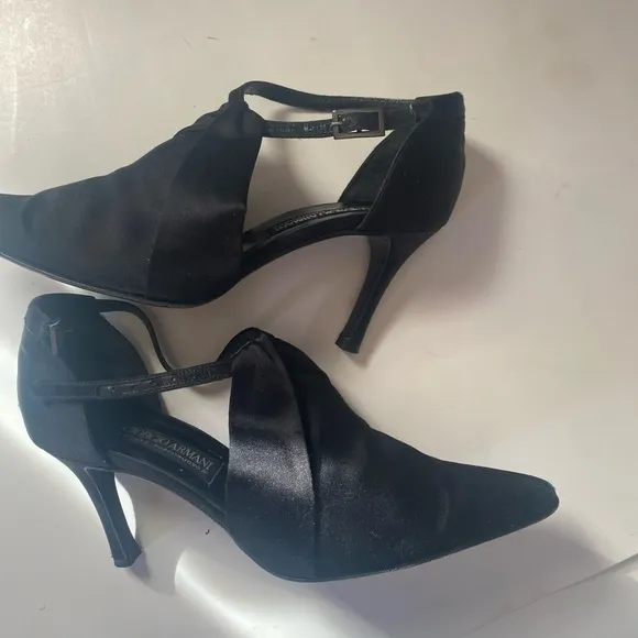 Vintage Giorgio Armani satin heels