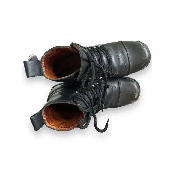 Vintage Harley Davidson chunky Y2K leather biker moto boots sz 7 grunge punk stu