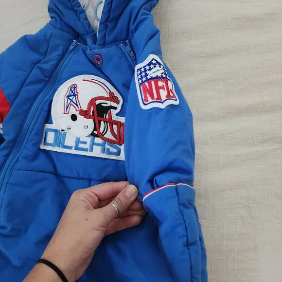Vintage NFL Houston Oilers Snowsuit 12 months
